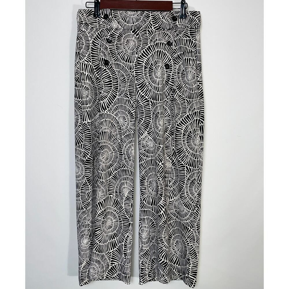 Robert Lewis Sea Shell‎ Pattern Pants - Women's Size M - Lots of Stretch
